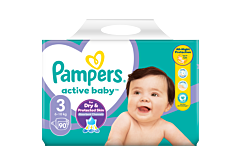 Pampers Active Baby 3, 90 Pieluszek,6kg-10kg