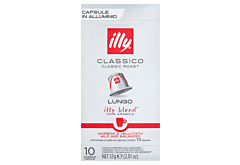 Illy Classico Lungo Kawa mielona w kapsułkach 57 g (10 sztuk)