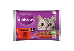 Whiskas Mokra karma dla kotów klasyczne posiłki sos 340 g (4 x 85 g)