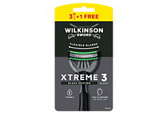 Wilkinson Sword Xtreme 3 Black Edition Maszynka do golenia z 3 ostrzami 4 sztuki