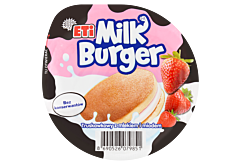 Eti Milk Burger Ciastko truskawkowy z mlekiem i miodem 35 g