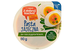 Z dobrej kuchni Pasta jajeczna ze szczypiorkiem 80 g