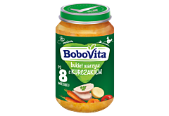 BoboVita Bukiet warzyw z kurczakiem po 8 miesiącu 190 g