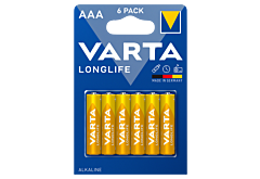 Varta Longlife AAA LR03 1,5 V Bateria alkaliczna 6 sztuk