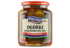 Provitus Ogórki konserwowe hot chili 640 g