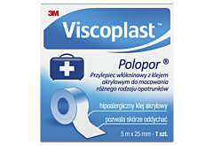 Viscoplast Polopor Przylepiec 5 m x 25 mm