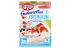 Dr. Oetker Galaretka krystaliczna smak truskawka-wanilia 72 g