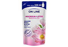 On Line Kremowe mydło w płynie zapas magnolia i lotos 500 ml