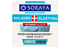 Soraya Kolagen + Elastyna Przeciwzmarszczkowy krem tłusty na dzień i na noc 50 ml