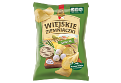 Wiejskie Ziemniaczki Chipsy ziemniaczane cebulka 130 g