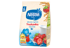 Nestlé Kaszka mleczno-ryżowa truskawka dla niemowląt po 6. miesiącu 230 g