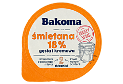 Bakoma Śmietana 18% 175 g