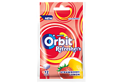 Orbit Refreshers Strawberry Lemon Bezcukrowa guma do żucia 26 g (12 sztuk)