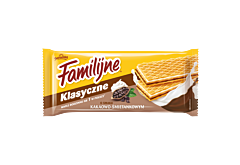 Familijne Klasyczne wafle o smaku kakaowo-śmietankowym 180 g