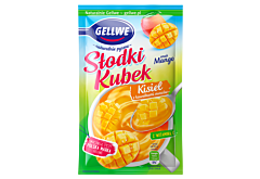 Gellwe Słodki Kubek Kisiel z kawałkami owoców smak mango 28 g