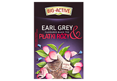 Big-Active Herbata czarna Earl Grey & płatki róży 40 g (20 x 2 g)