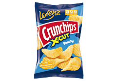 Crunchips X-Cut Chipsy ziemniaczane solony 140 g