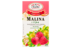 Malwa Herbatka owocowo-ziołowa malina z lipą 40 g (20 x 2 g)