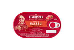 King Oscar Filety z makreli w sosie pomidorowym z papryką 160 g