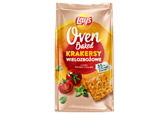 Lay's Oven Baked Krakersy wielozbożowe o smaku pomidor z bazylią 80 g