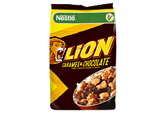 Nestlé Lion Płatki śniadaniowe karmel i czekolada 250 g