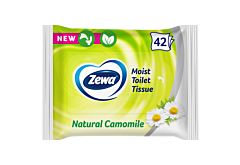 Zewa Moist Natural Camomile Chusteczki toaletowe 42 sztuki