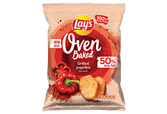 Lay's Oven Baked Pieczone formowane chipsy ziemniaczane o smaku grillowanej papryki 180 g