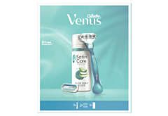 Maszynka Venus Smooth + 2 ostrza + żel do golenia Gillette Satin Care