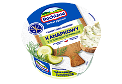 Hochland Kremowy serek twarogowy kanapkowy z ogórkiem i koperkiem 130 g