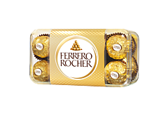 Ferrero Rocher Chrupiący wafelek z kremowym nadzieniem i orzechem laskowym w czekoladzie 200 g