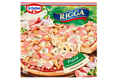 Dr. Oetker Rigga Pizza z szynką i pieczarkami z sosem czosnkowym 270 g