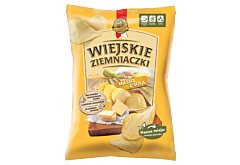 Wiejskie Ziemniaczki Chipsy ziemniaczane masło z solą 130 g