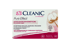 Cleanic Pure Effect Suche chusteczki kosmetyczne 15 cm x 20 cm 50 sztuk