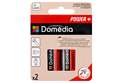 Domédia Power+ Baterie alkaliczne D LR20 1,5 V 2 sztuki