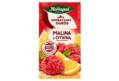 Herbapol Herbaciany Ogród Herbatka owocowo-ziołowa malina z cytryną 54 g (20 x 2,7 g)