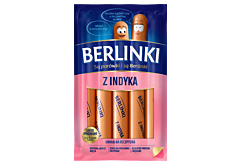 Berlinki Kiełbasa z indyka 250 g