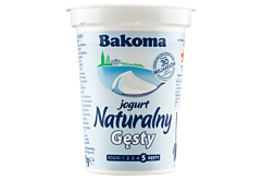 Bakoma Jogurt naturalny gęsty 370 g