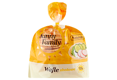 Sunny Family Wafle zbożowe naturalne 60 g (12 sztuk)