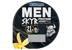 Bakoma Men Jogurt kremowy typu skyr o smaku waniliowym 300 g