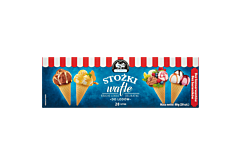 Wafle do lodów stożki 80 g (20 sztuk)