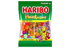 Haribo Phantasia Żelko-pianki o smaku owocowym i o smaku cola 160g