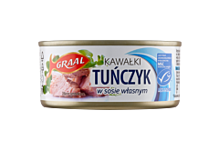 Graal Tuńczyk kawałki w sosie własnym 170 g