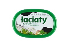 Łaciaty Serek śmietankowy z ziołami 135 g