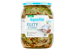 SuperFish Filety ze śledzia z pieprzem i ziołami 650 g