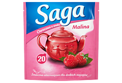 Saga Herbatka owocowa o smaku malina 34 g (20 torebek)