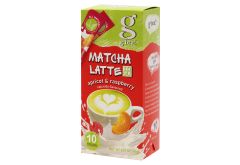 Herbaciany napój rozpuszczalny Matcha Latte Z morelą i maliną (10 x 9g)