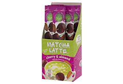 Herbaciany napój rozpuszczalny Matcha Latte Cherry & Almond 10 x 9 g