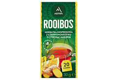 Astra Herbatka ekspresowa Rooibos z cytryną i imbirem 30 g (20 x 1,5 g)