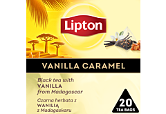 Lipton Czarna herbata z wanilią z Madagaskaru 34 g (20 torebek)