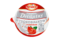 Prèsident Twaróg delikatny wysokobiałkowy z pomidorami 200 g